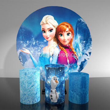016 Disney Frozen Elsa Design Aluminium Round Fackdrop